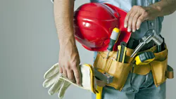 construction worker with toolbelt
