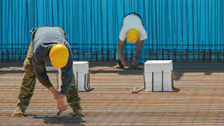 construction workers at work