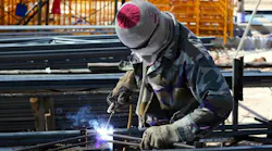 welder working on a construction site