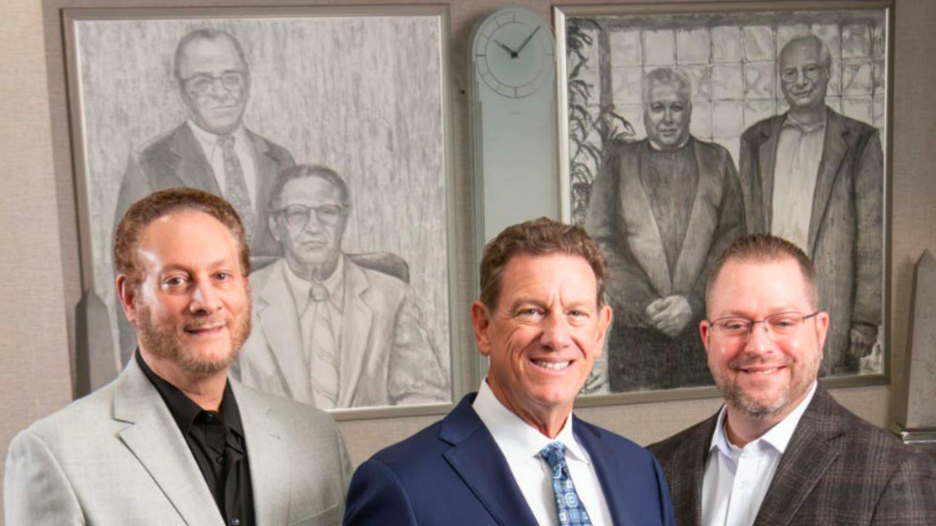 (Left to right) Co-Charmen of the Board Marc Schlessinger &amp; Alan Lipp and Darren Hilliard, President/CEO.