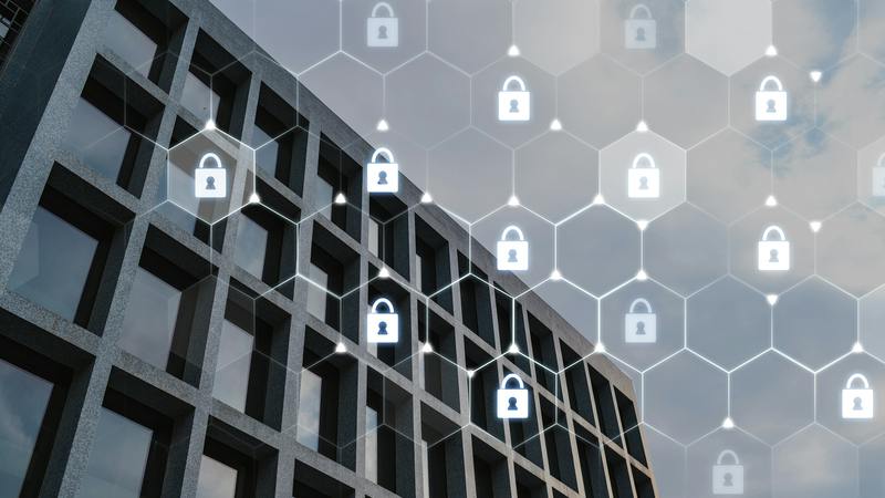 building cybersecurity concept art