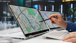 a person inspecting public real estate data