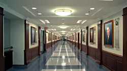 A corridor in the Pentagon building.