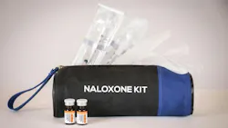 Naloxone Kit distributed by healthcare professionals to help combat the Opioid crisis