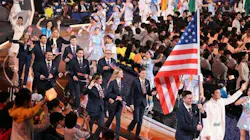 The American delegation at the 48th WorldSkills Competition in Shanghai, China.