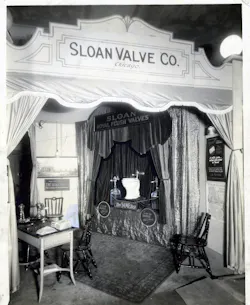 The Sloan Valve Co. makes its very first trade show appearance.