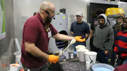 Area high school students learn details of the manufacturing process at A. O. Smith's McBee, SC facility.