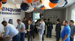 Guests arriving at the new Navien innovation center.