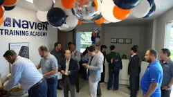 Guests arriving at the new Navien innovation center.