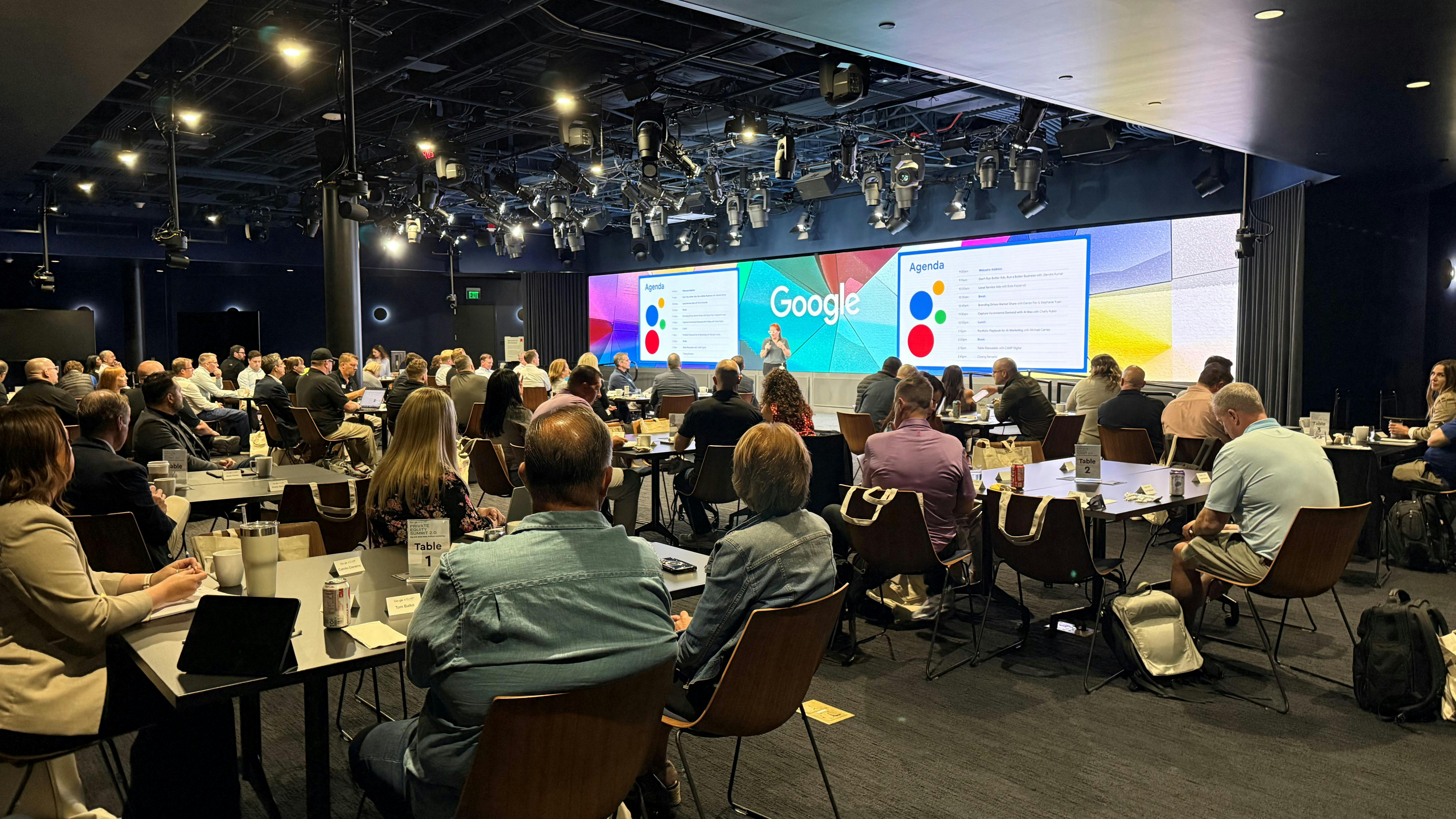 Training seminar at Google's NYC office.