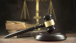 gavel, scales of justice and law books