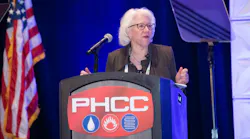 Cindy Sheridan addresses the PHCC National Association.