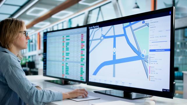 fleet schedulding and dispatch planner at work