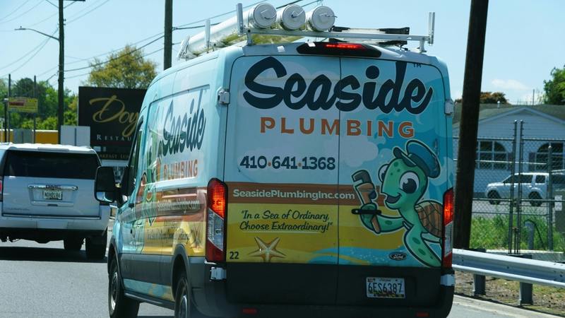 Stocked plumbing van.